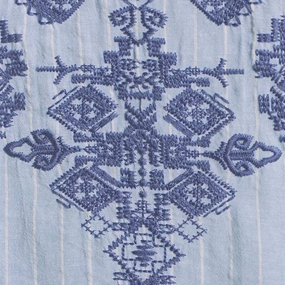 Calessa Layer Patchwork Embroidered Boho Top - Picture 6 of 6